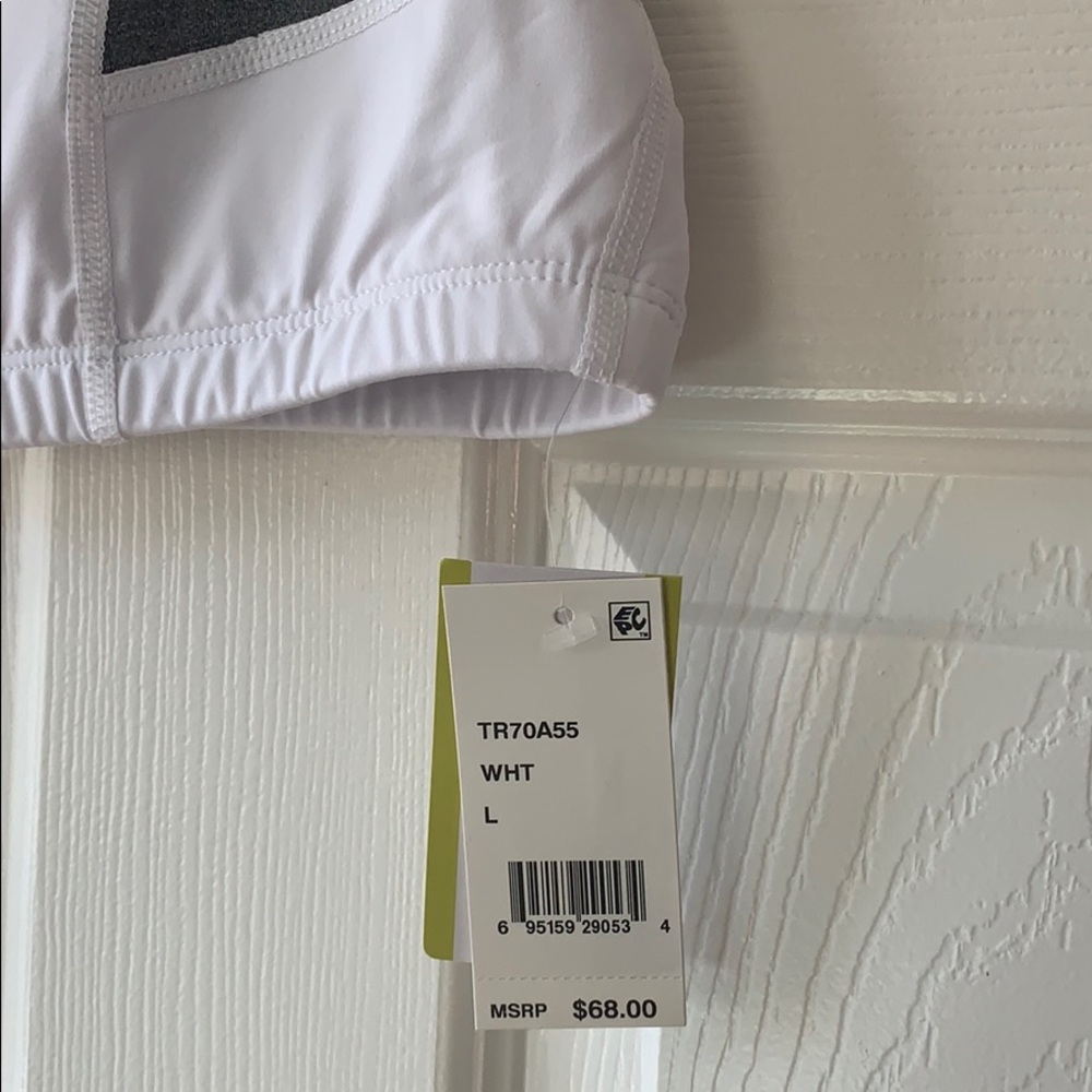 Trina Turk Recreation white color block sports bra - Picture 6 of 8